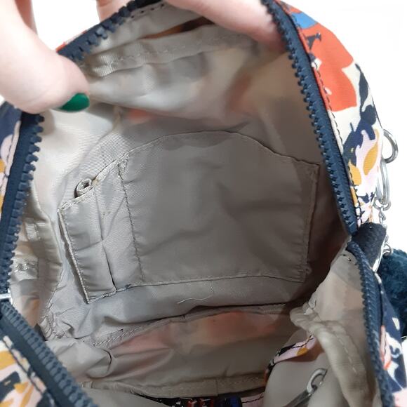 Kipling Maxx Convertible Backpack Shoulder Bag Splashy Posies & Wallet + Monkey main image 11